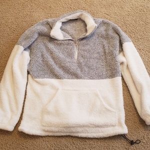 Fleece, sherpa pullover